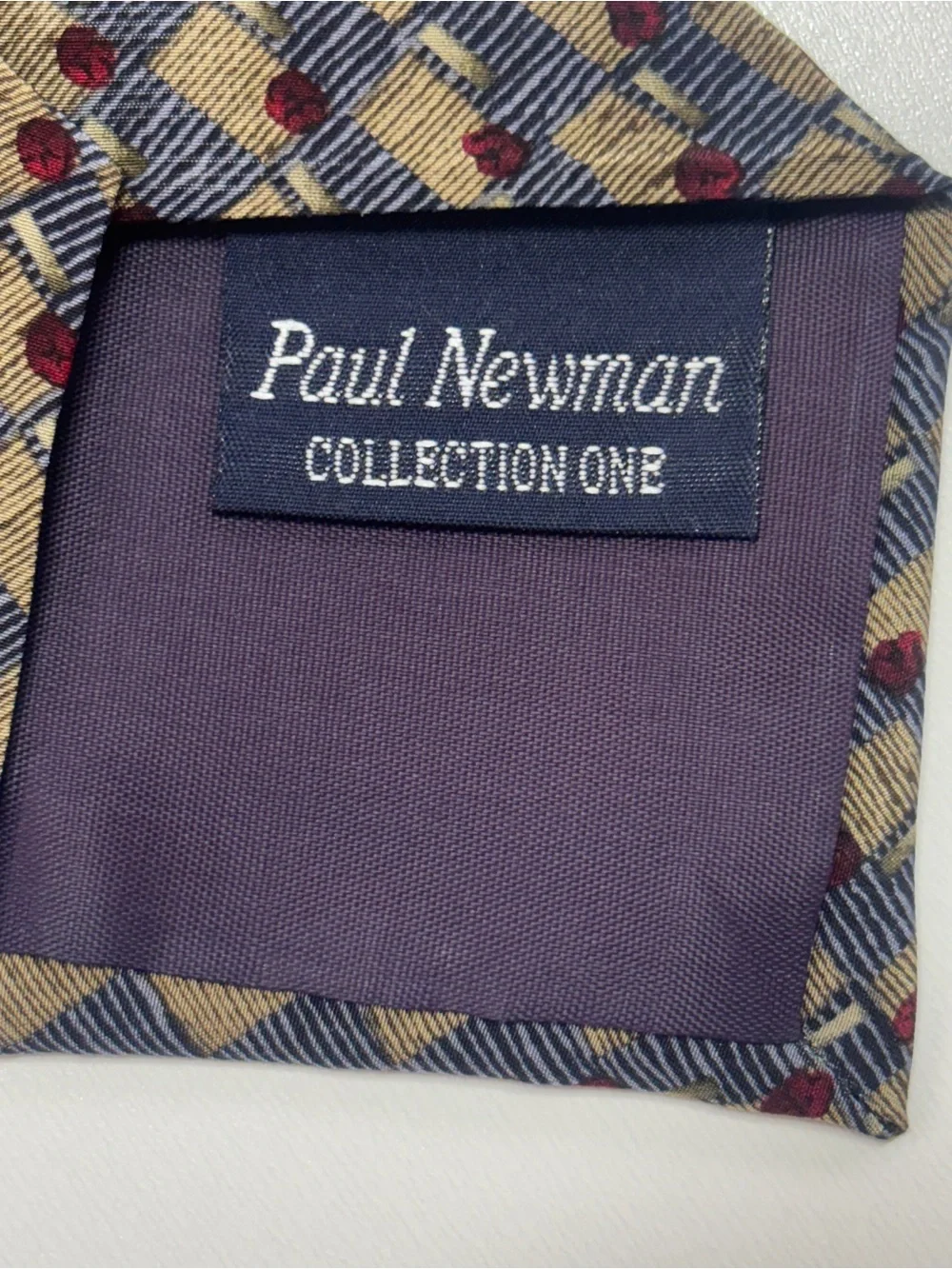 Vintage Christopher Reeve Paul Newman Collection One 100% Silk Tie